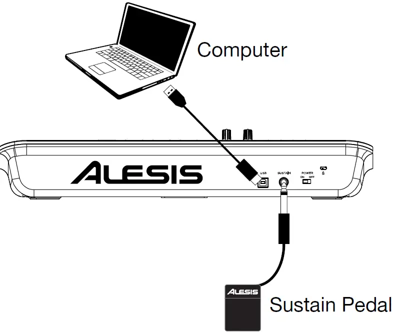 ALESIS V25 MK II 25 Key USB MIDI Keyboard Controller 01