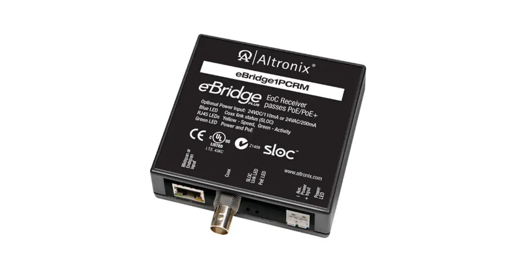 Ebridge Pcrm Series Ip And Poe+ Over Coax Solution Installation Guide