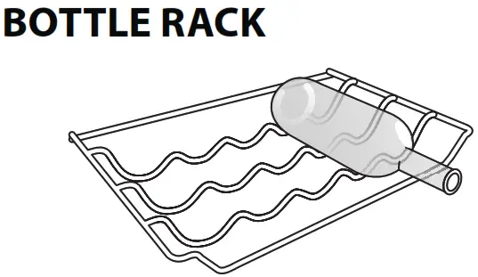 HOTPOINT H9X 94T SX Freestanding Fridge Freezer - BOTTLE RACK