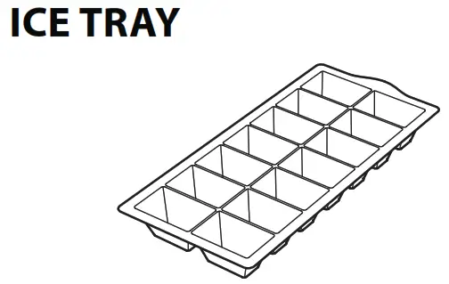 HOTPOINT H9X 94T SX Freestanding Fridge Freezer - ICE TRAY