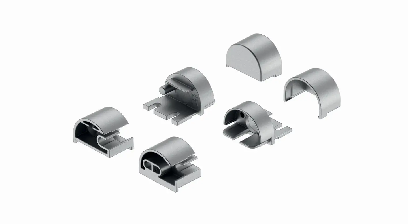 Hafele 833.74.877 Loox End Set For Drawer Profile Instruction Manual
