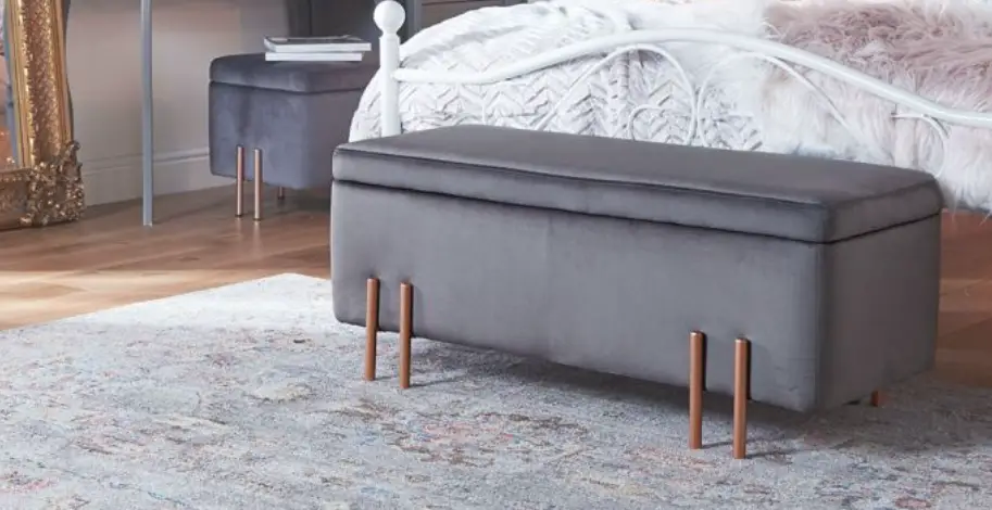 Vonhaus 4000091 Grey Velvet Storage Ottoman Instruction Manual Vonhaus 4000091 Grey Velvet Storage Ottoman Instruction Manual