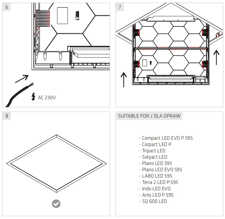 LENA LIGHTING Compact LED Evo P Recessed Ceiling Light - fig 11