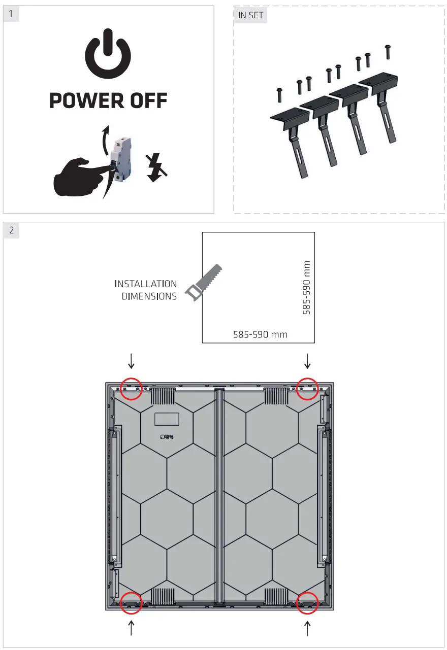 LENA LIGHTING Compact LED Evo P Recessed Ceiling Light - fig 9