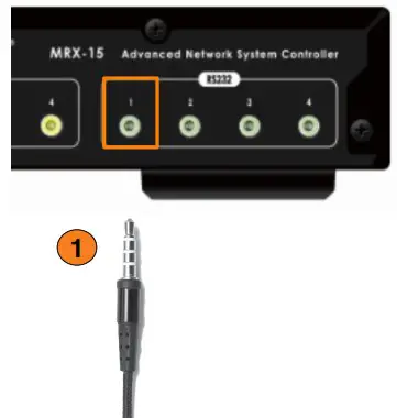 URC Automation MRX 15 Advanced System Controller - Connecting RS 232 1