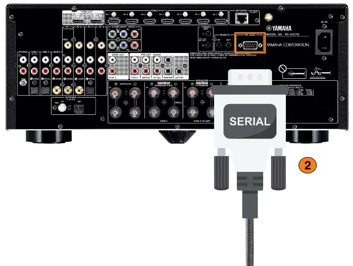 URC Automation MRX 15 Advanced System Controller - Connecting RS 232 2