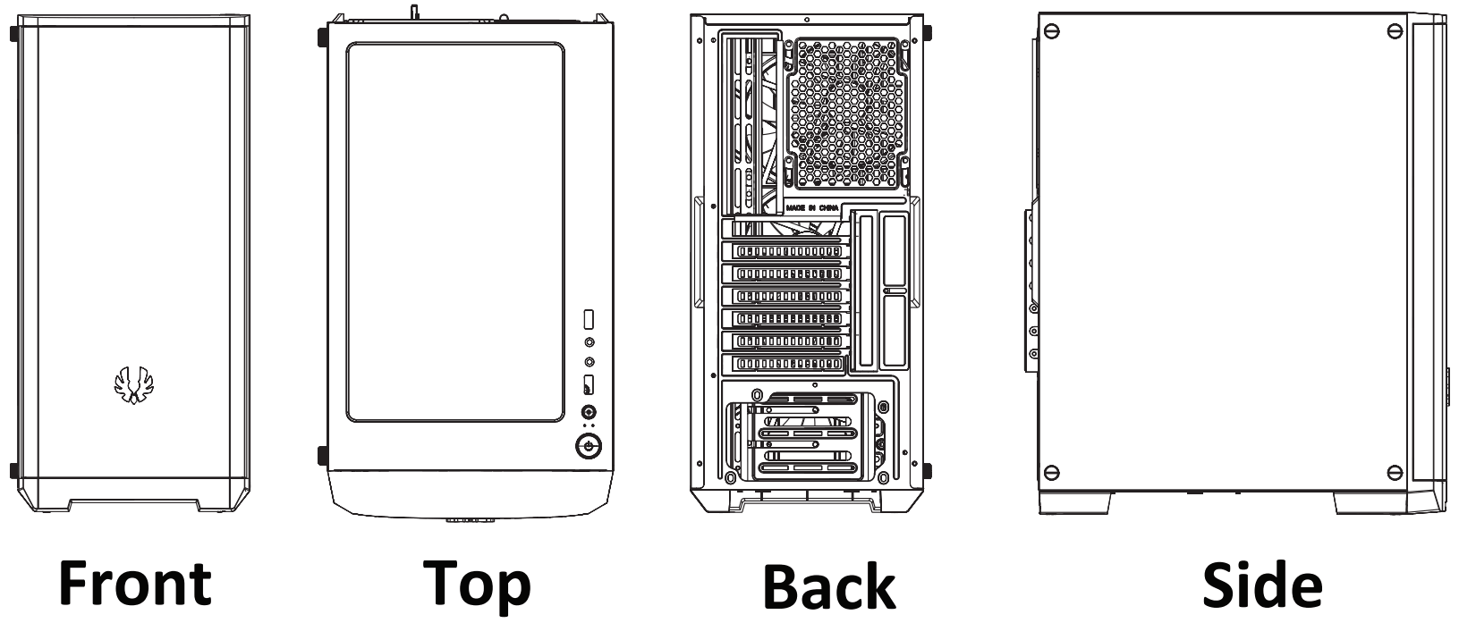 BitFenix Nova Mesh SE TG 4ARGB Crystal Tower Case - FIGUFRE 2