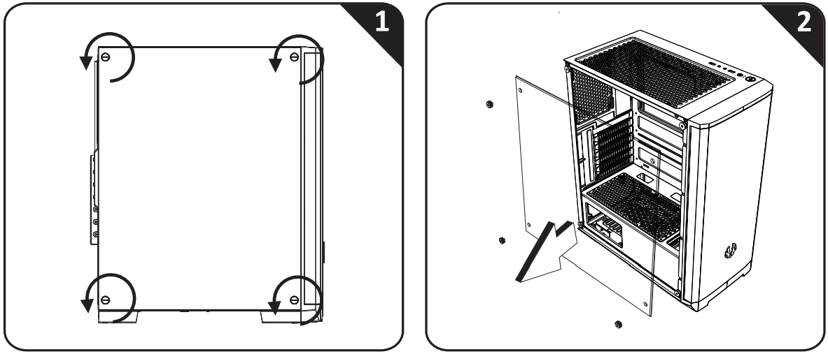 BitFenix Nova Mesh SE TG 4ARGB Crystal Tower Case - FIGUFRE 4