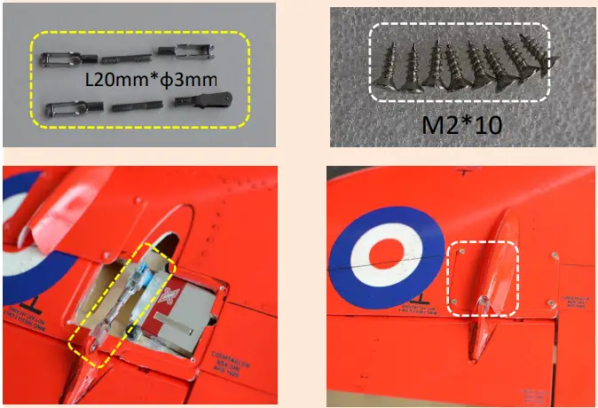 Aileron servo installation