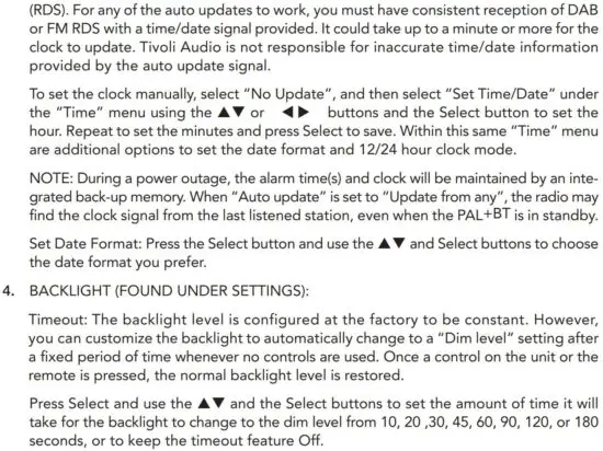 FIG 10 Menu and Specific Features