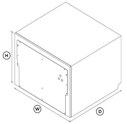 FISHER PAYKEL DD60STX6I1 Integrated Single DishDrawerTM Dishwasher Tall Sanitise - DIMENSIONS
