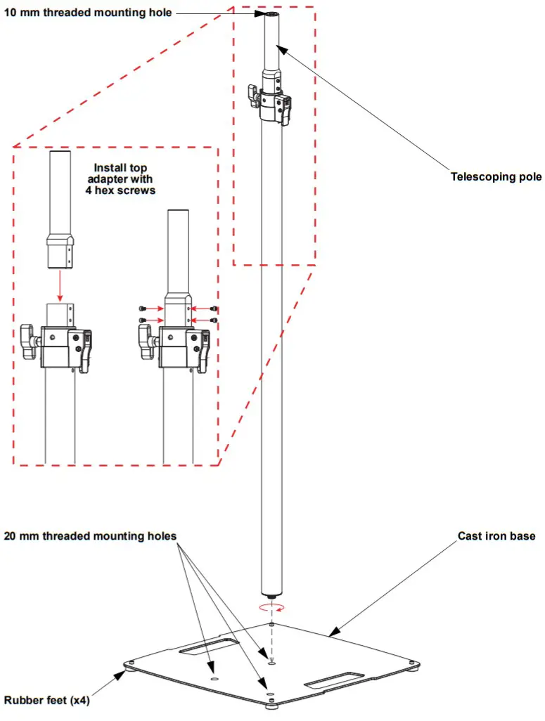 FLEXstand GLS431B CHAUVET DJ - dayagram