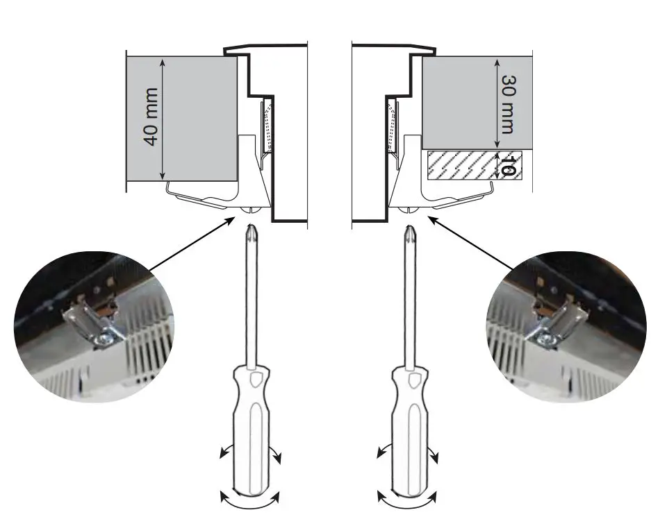 ILVE KHVI364 Induction Hob Instruction Manual - Flush installation