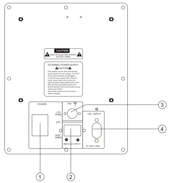 Lenco PMX-240 Party Speaker - Fig 1