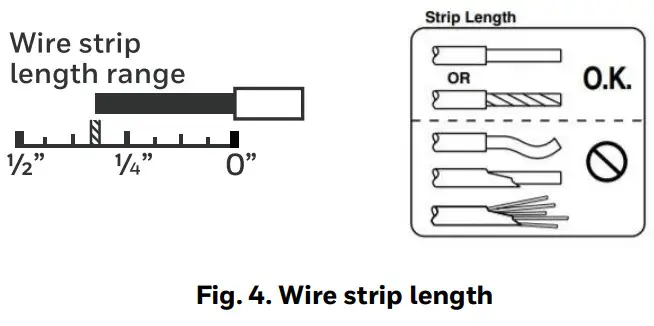 Honeywell TC500A Commercial Thermostat Mounting - fig 4