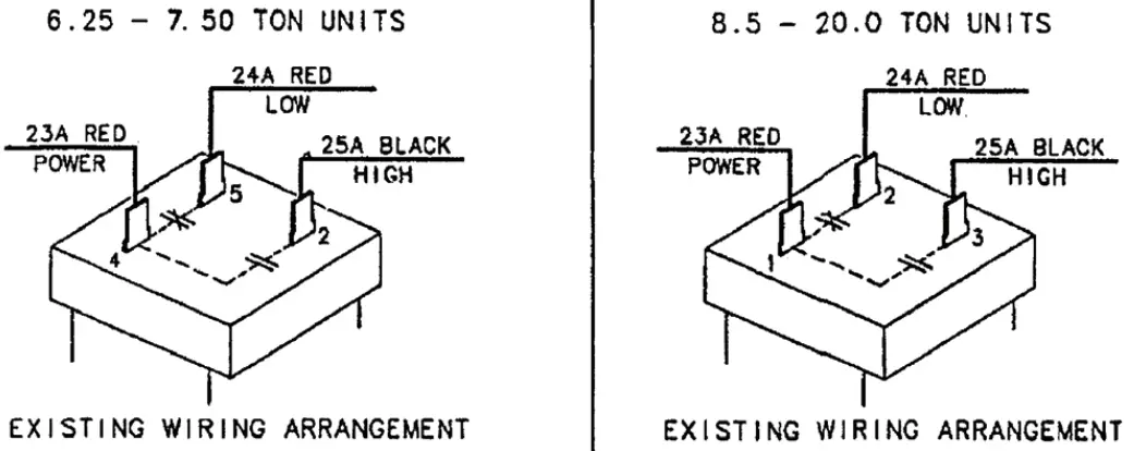 Combustion fan relay (CFR) wiring change