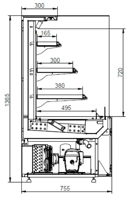 VIBOCOLD OSC 140S OSLO Self Serve Fridge - 4