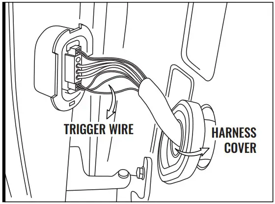 Pull off the harness cover