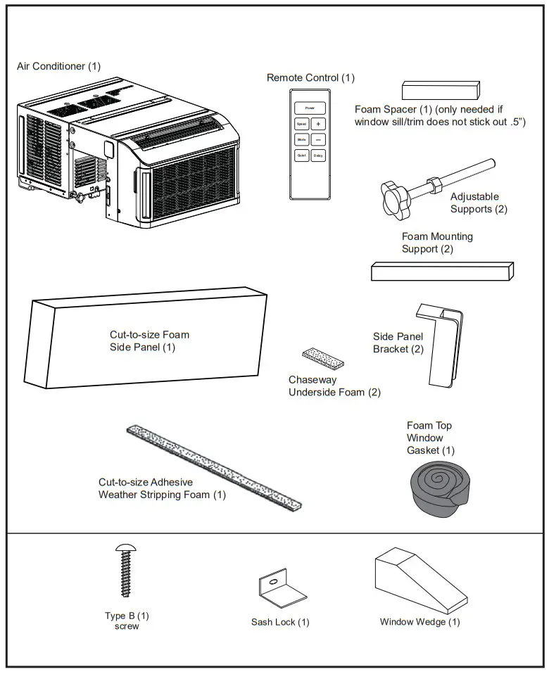GE APPLIANCES AHTT06 Smart Ultra Quiet Window Air Conditioner - PARTS INCLUDED