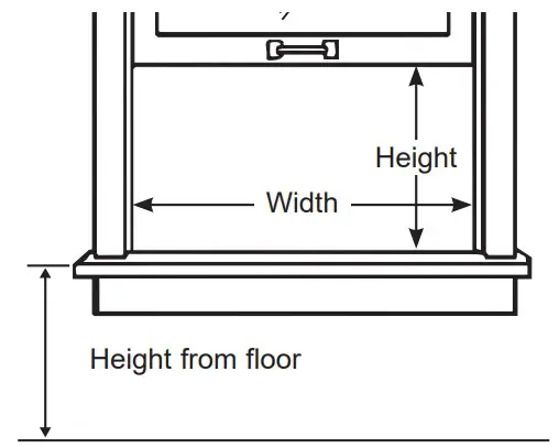 GE APPLIANCES AHTT06 Smart Ultra Quiet Window Air Conditioner - WINDOW REQUIREMENTS