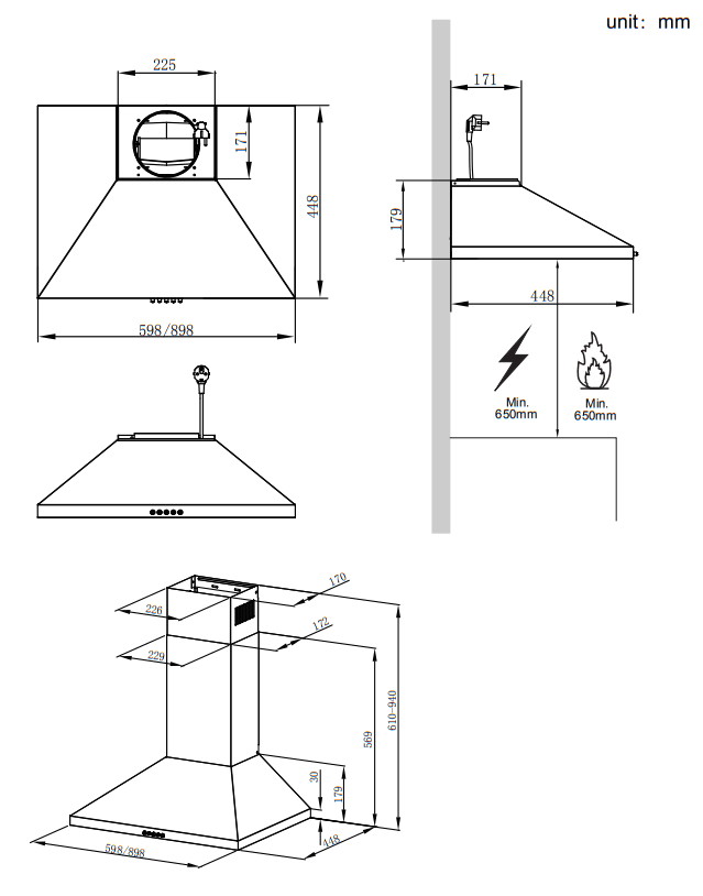 aspes ACPP600A1IX Cooker Hood - fig 6