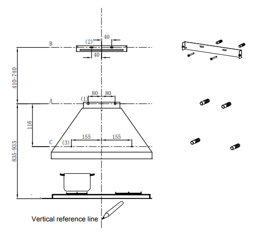 aspes ACPP600A1IX Cooker Hood - fig 7