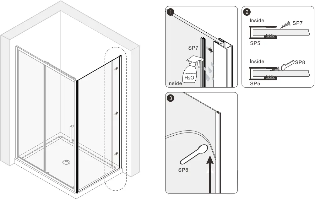 Pavo BeBa 26058 Sliding Door Enclosure C4