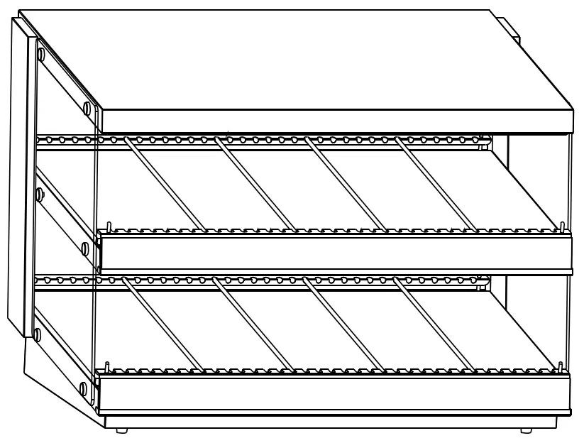 SERV IT 423OAM65D Heated Countertop Open Air Merchandisers -