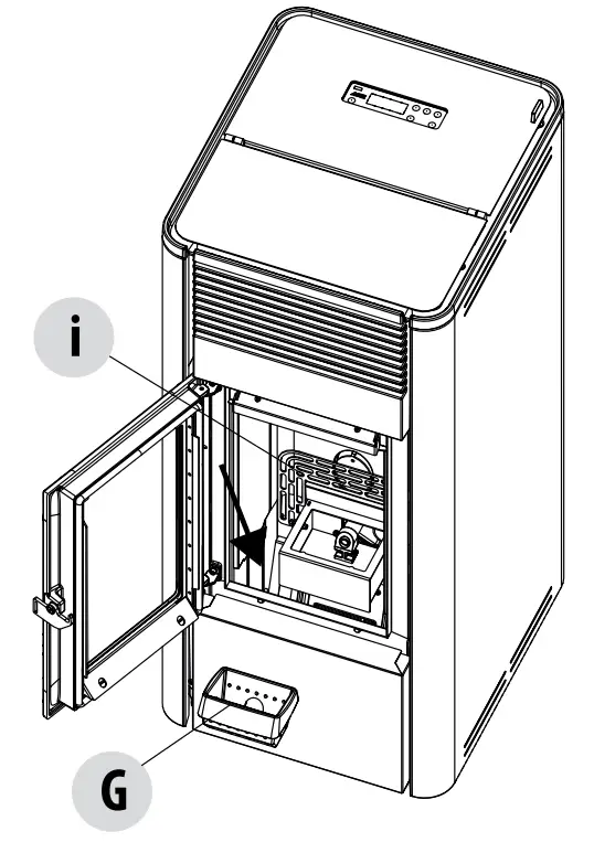 MCZ S2 Teia Comfort Air 10 Pellet Stove -CLEANING 2