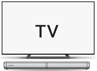 ULTIMEA U3300 2.2ch Sound Bars for TV 2 in 1 Separable Speakers - TV