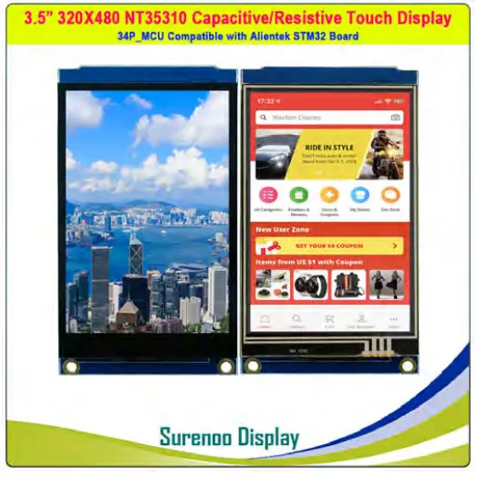 Surenoo SMC0350C-320480 Series MCU Interface TFT LCD Module