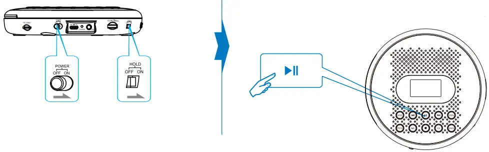 ARAFUNA CD5189B Portable CD Player with Dual Stereo Speakers - FIGURE 2