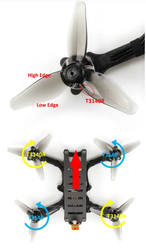 Holybro E11-F9B-077 Kopis Mini Vista HD FPV- Props