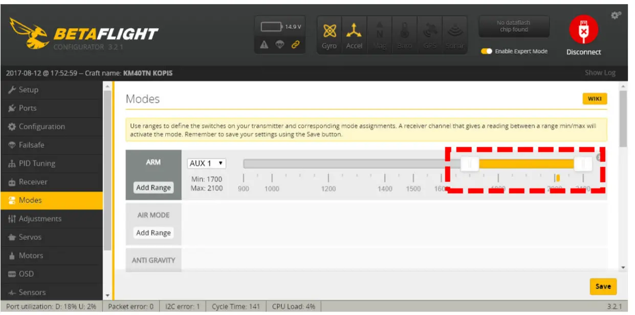 Holybro E11-F9B-077 Kopis Mini Vista HD FPV- yellow indicator