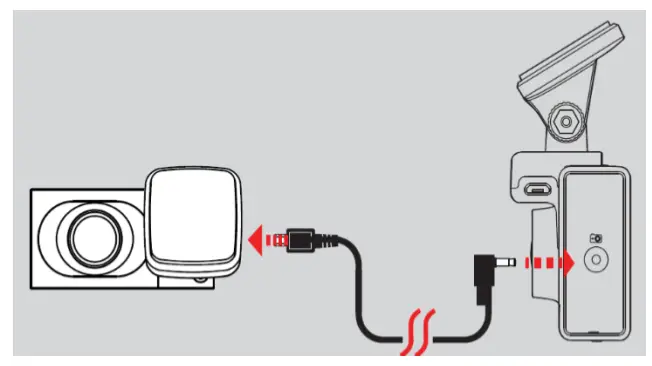 Cobra SC200 Quad HD Dash Cam with GPS and Wi-Fi - rear camera