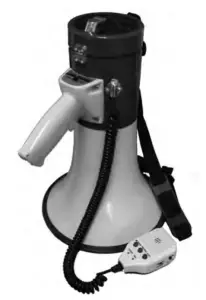 CALIFONE PA-25R 25W Handheld Megaphone with Detachable Microphone