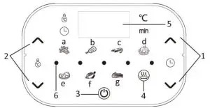 emerio AF-123544 5.5L Smart Fryer - Control penal and display