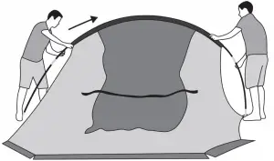 kogan KDCMPTNT4PA 1 Bedroom Familt Camping Tent - sleeve