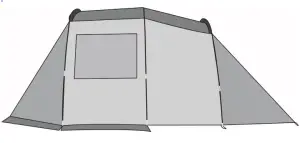 kogan KDCMPTNT4PA 1 Bedroom Familt Camping Tent - tent body10