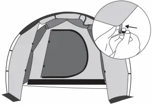 kogan KDCMPTNT4PA 1 Bedroom Familt Camping Tent - tent body3
