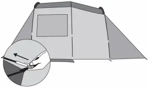 kogan KDCMPTNT4PA 1 Bedroom Familt Camping Tent - tent body6