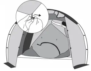 kogan KDCMPTNT4PA 1 Bedroom Familt Camping Tent - the rings 2