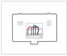 Vine Smart Wi-Fi Thermostat with Nightlight TJ-225 User Guide - Connect the wires to the new wall plate