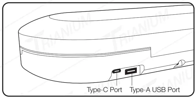 Find either the USB Type-A port
