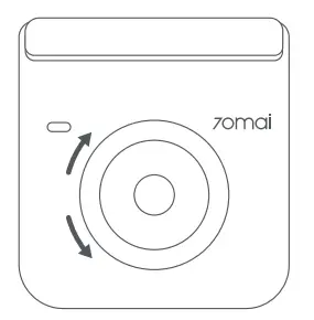 Adjusting the dash cam angle