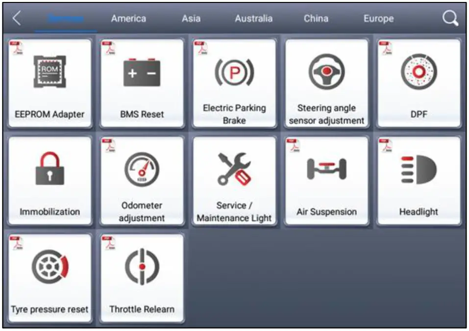 XTOOL Diagnosis System_ Menu selection-2