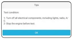LAUNCH BST360 Battery Test clips - app