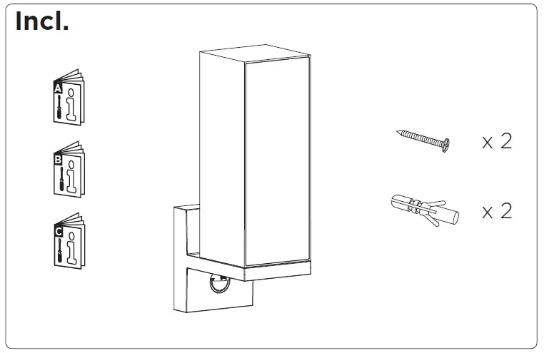 LUTEC 5193811118 Cuba Modern & Versatile Outdoor Wall Light fig1