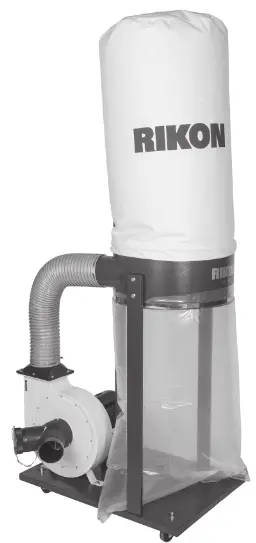 RIKON 60 150 1 5 HP Dust Collector