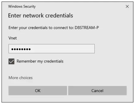 DAKTRONICS Live Score Bug Device Connection - Remember my credentials